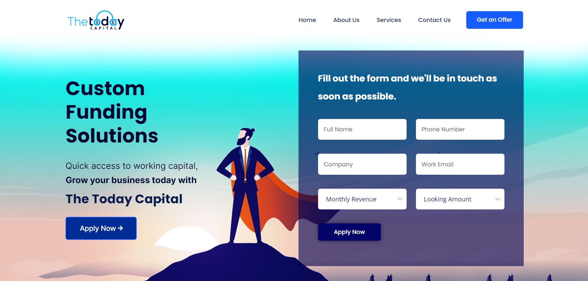 Website Design Project for The Today Capital