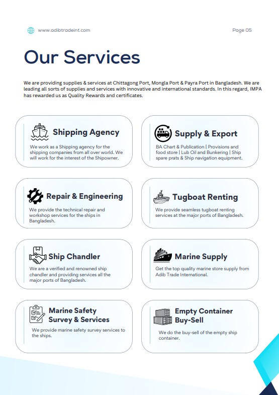 adib trade company profile 4