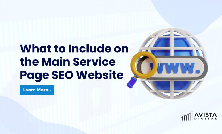 What to Include on the Main Service Page SEO Website