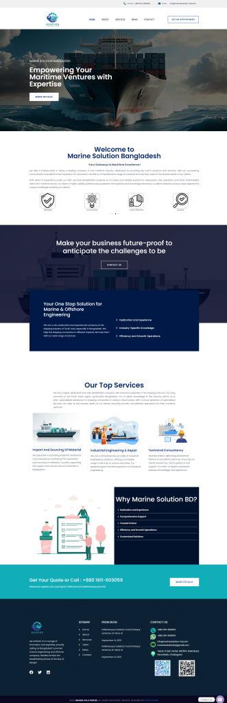 Marine Solution Website Designed by Avista Digital (1)