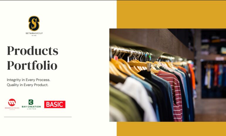 Setara Group Products Portfolio Design